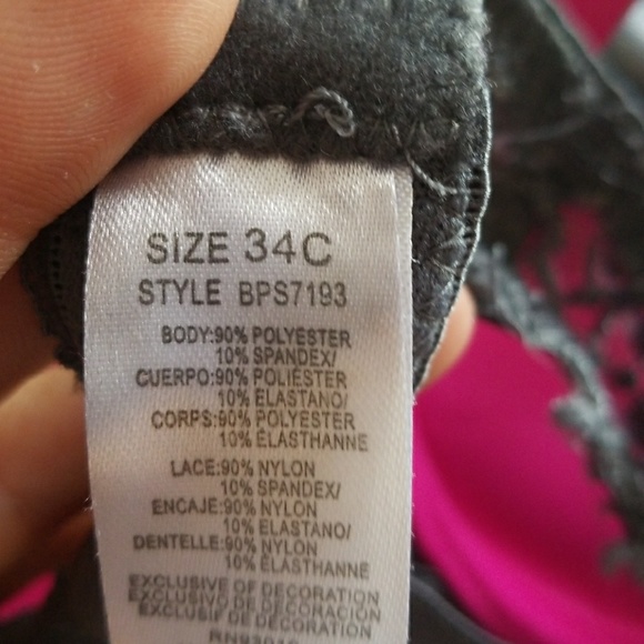 Pink and Gray Bra - Picture 3 of 4